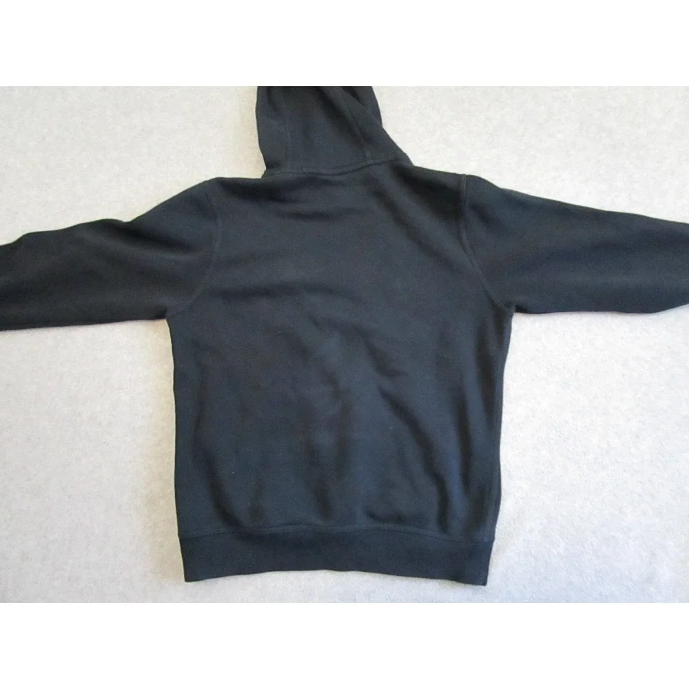 Y2K Nike Hoodie Mens Small Black Athletic Performance Pullover Vintage